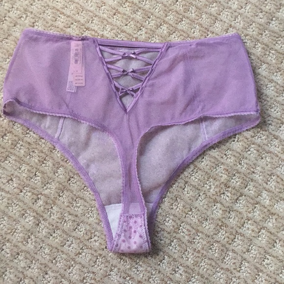 VS Unlined Balconet Bra & High Waist Thong 38DD/L - Picture 6 of 8